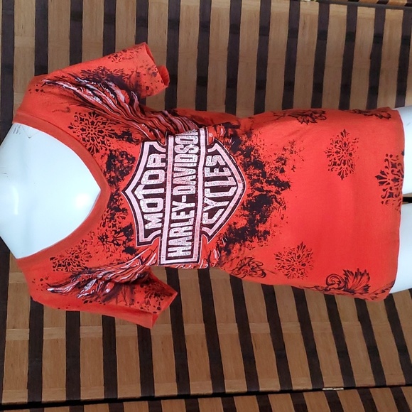 EUC!  Harley Davidson diamond tahirt - Picture 2 of 12